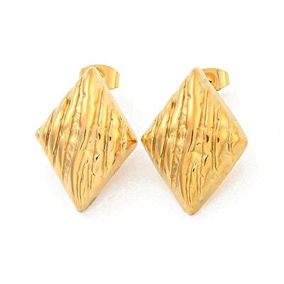 Rhombus 304 Stainless Steel Ear Studs