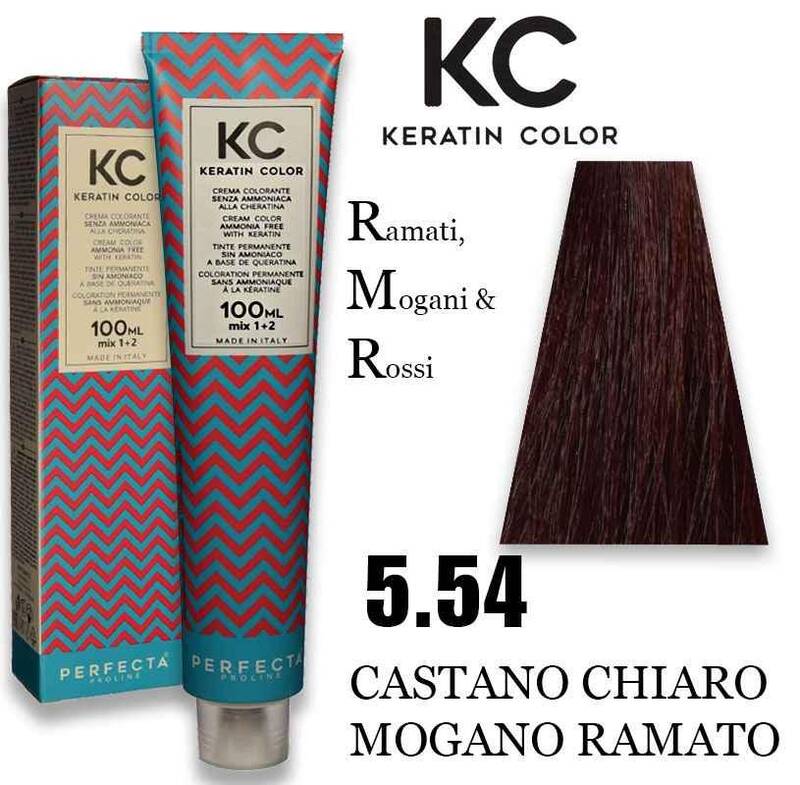 Kc keratin cream color 100ml 5.54
