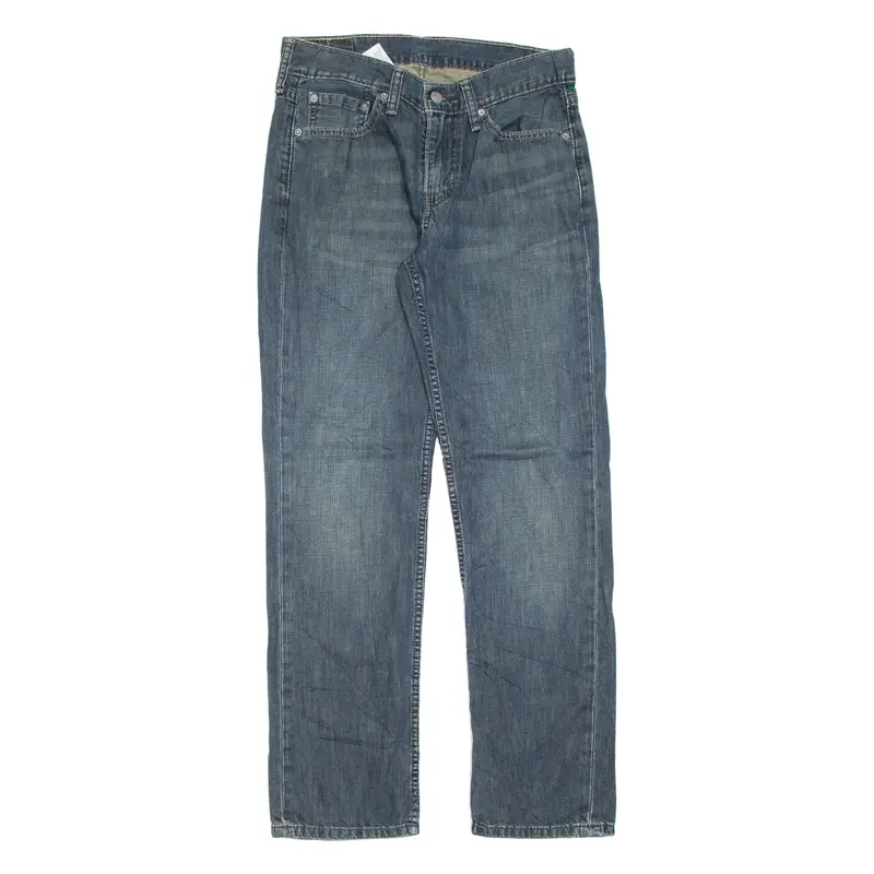 LEVI'S 514 Jeans Mens Blue Regular Straight Stone Wash W29 L30