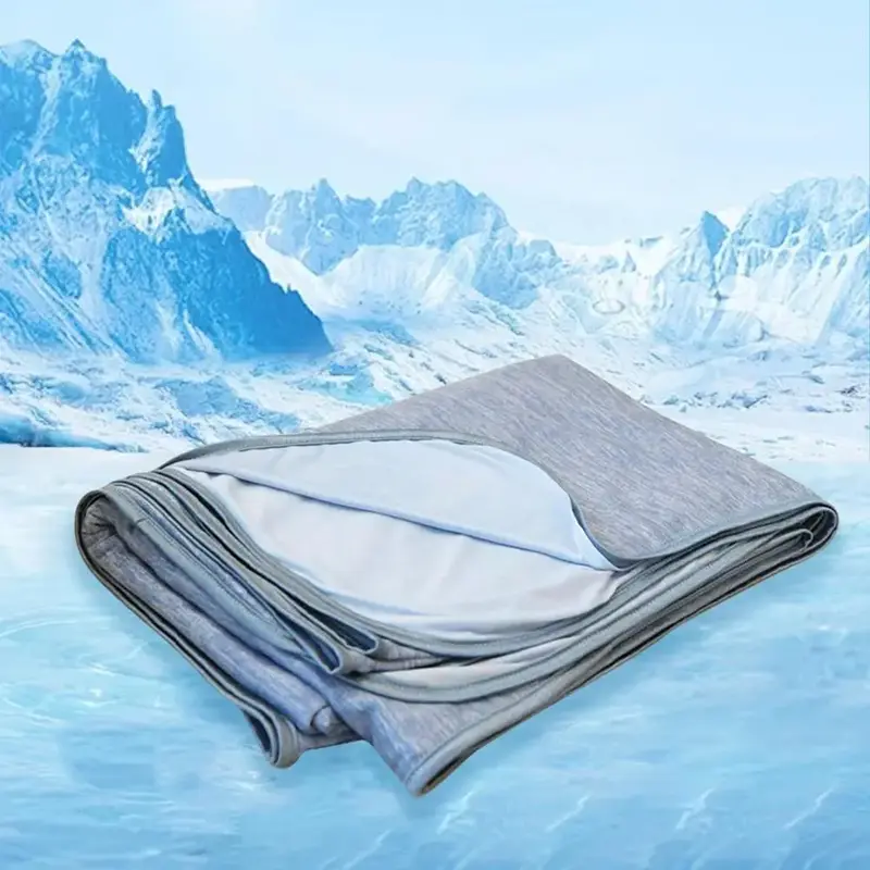 All Season Blanket, 1 Count Breathable Comfortable Blanket, Soft Cooling Throw Blanket for Home Office, Comfy Bedding for Hal...