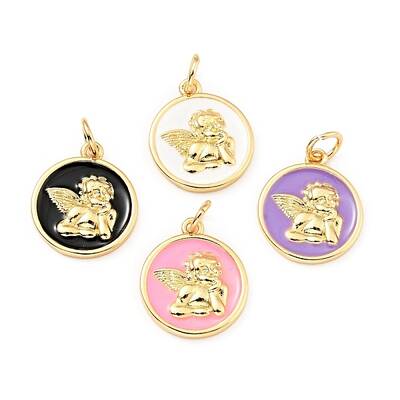 Brass Enamel Pendants