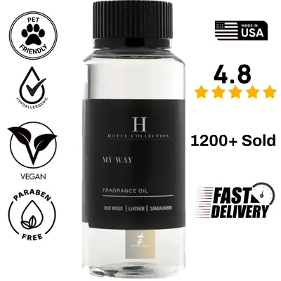Hotel Collection My Way Essential Oil Scent - Luxury Hotel Inspired Aromatherapy Scent Diffuser Oil - Lush Sandalwood, Warm V...