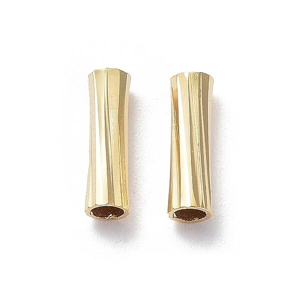 Rack Plating Brass Tube Beads