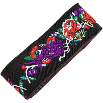 Ethnic Style Polyester Jacquard Fish Ribbons
