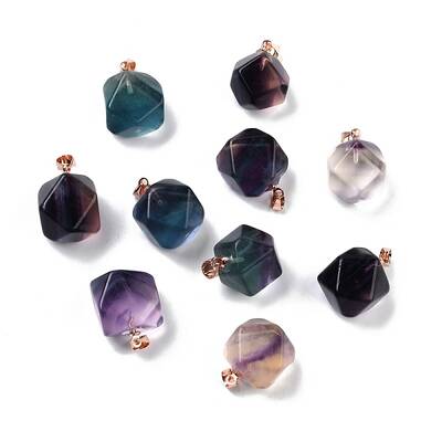 Natural Fluorite Carved Pendants