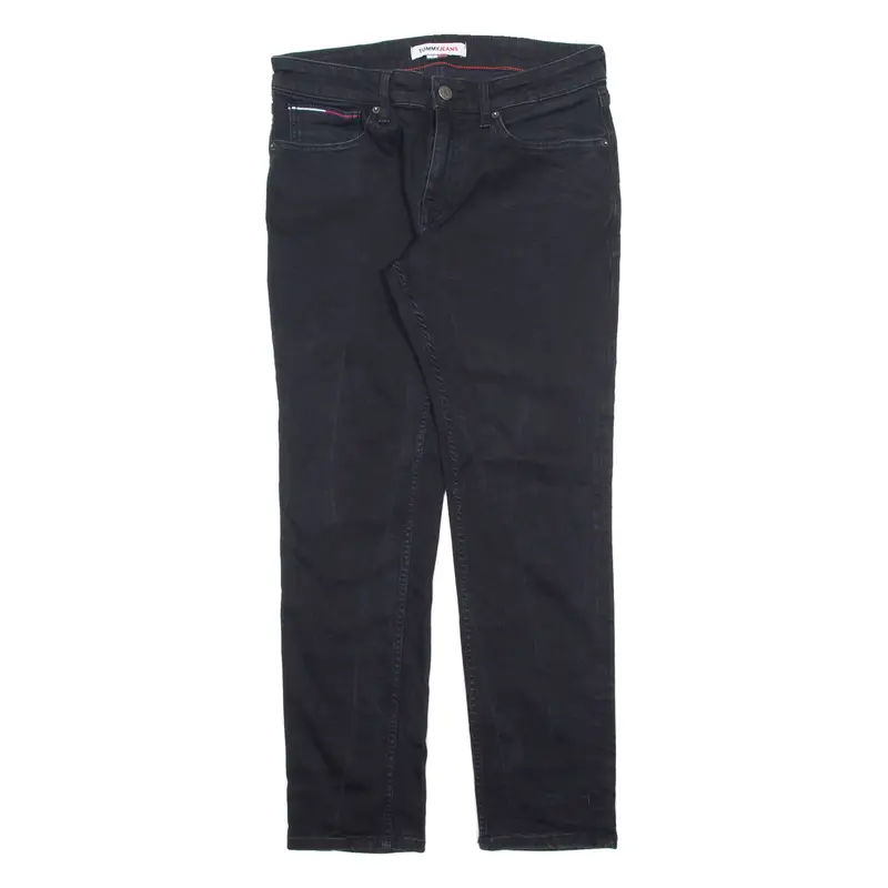 TOMMY HILFIGER Scanton Mens Jeans Black Slim Straight W32 L30