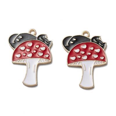Autumn Theme Alloy Enamel Pendants