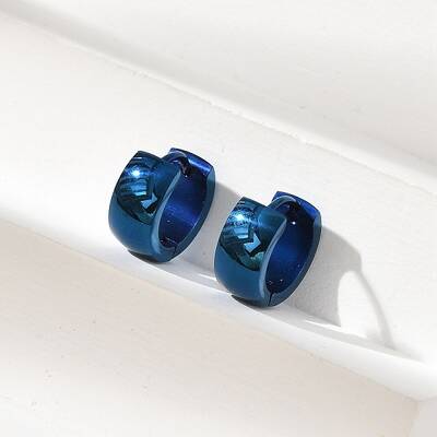 304 Stainless Steel Polishing effect Hoop Earrings