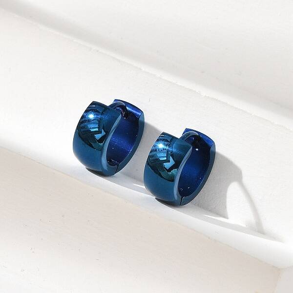 304 Stainless Steel Polishing effect Hoop Earrings