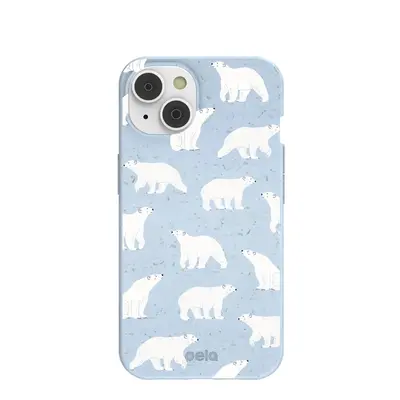 Powder Blue Ice Bears iPhone 14/16e Case