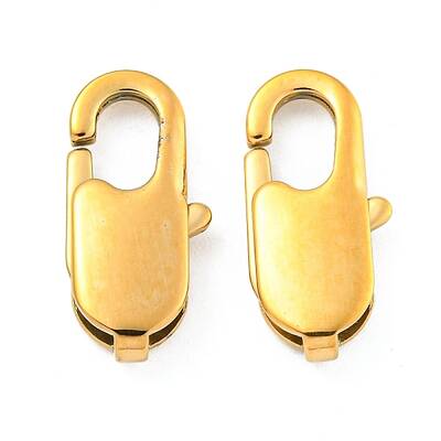 Ion Plating(IP) 304 Stainless Steel Lobster Claw Clasps