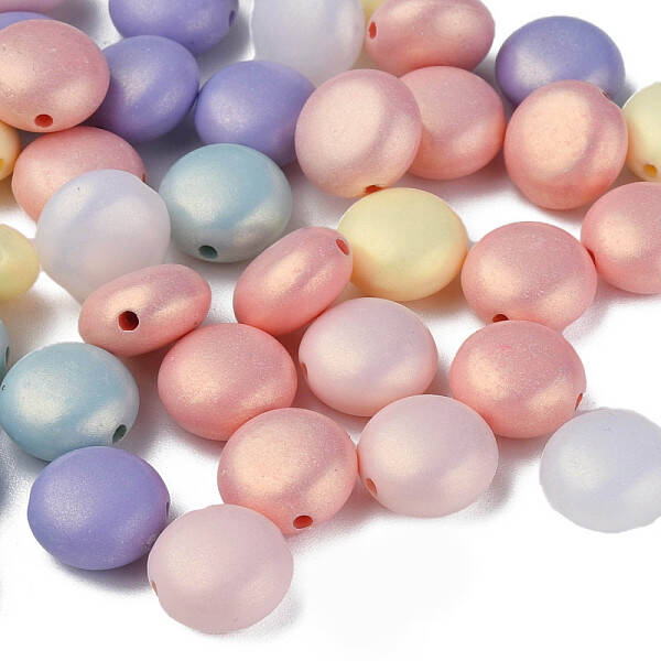 Spray Painted Acrylic Beads