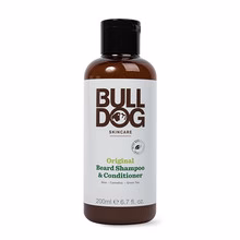 Bulldog Shampoo e balsamo per barba originale - Shampoo e balsamo per barba 2 in 1 per pelli normali 200 ml