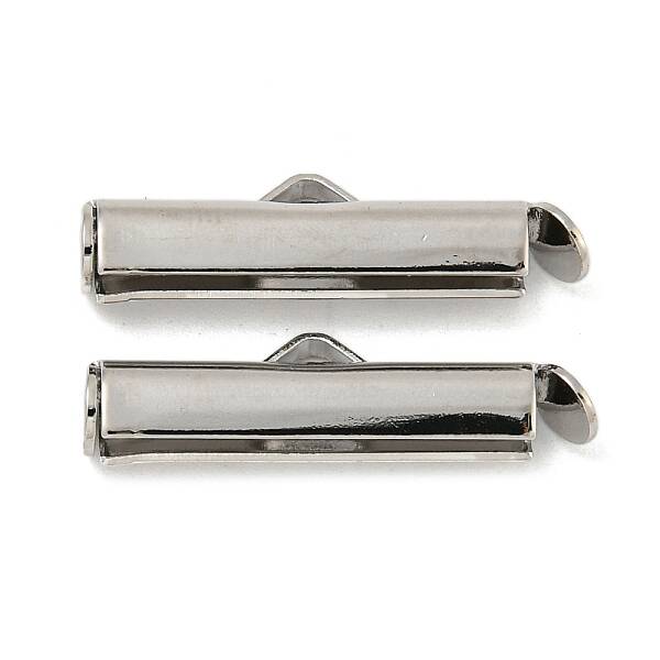 Brass Slide On End Clasp Tubes