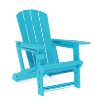Adirondack Plastic Patio Chair Without Screws - 400 LBS Capacity,  Corrosion, Fade and Weather resistant for Garden, Backyard...