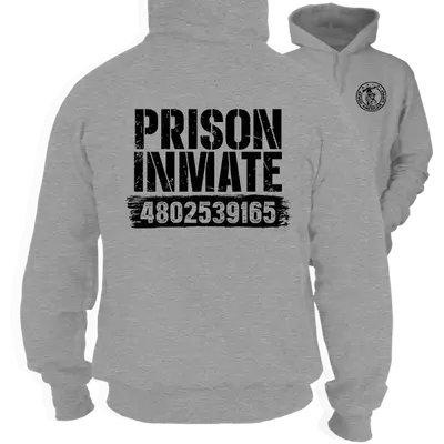 Prison Inmate - Heather Gray Hoodie Workwear