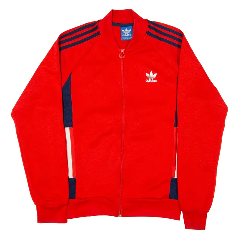 ADIDAS Mens Track Jacket Red M