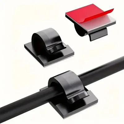 Cable Management Clip, Adhesive Cable Clips, Wall Cable Holders for Home, Office & Car, Multifunctional Cables Organizer