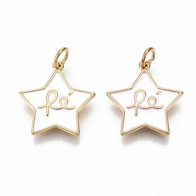 Brass Enamel Pendants