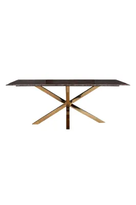 Gold Base Marble Dining Table | OROA Conrad