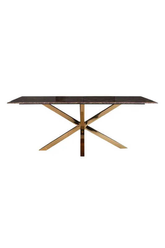 Gold Base Marble Dining Table | OROA Conrad