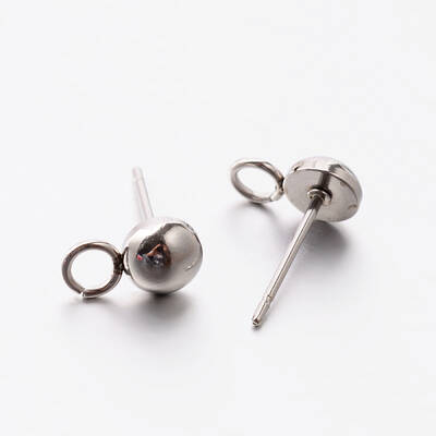 Non-Tarnish 304 Stainless Steel Stud Earring Findings