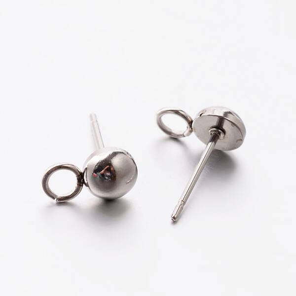 Non-Tarnish 304 Stainless Steel Stud Earring Findings