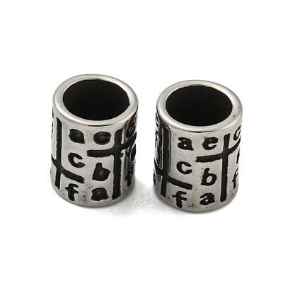 Column 304 Stainless Steel European Beads