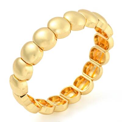 Rack Plating Brass Stretch Bracelets