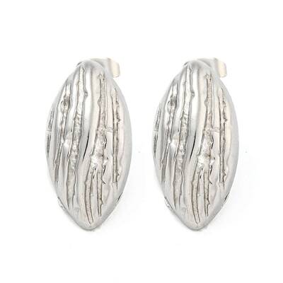 Non-Tarnish Horse Eye 304 Stainless Steel Ear Studs