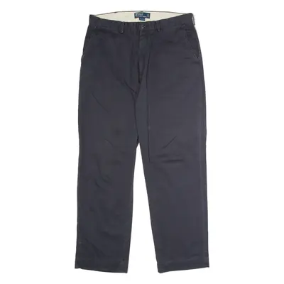 POLO RALPH LAUREN Chino Mens Twill Trousers Blue Regular Straight W34 L30