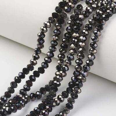 Electroplate Opaque Glass Beads Strands