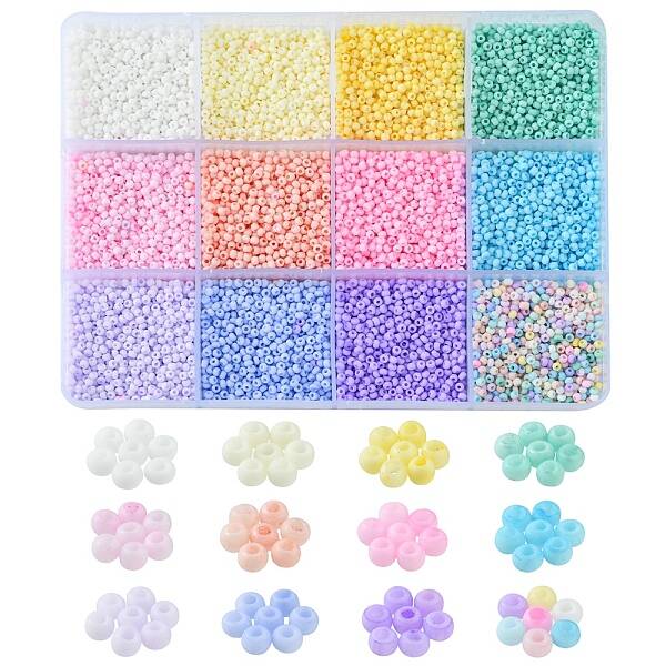180G 12 Colors 13/0 Glass Seed Beads