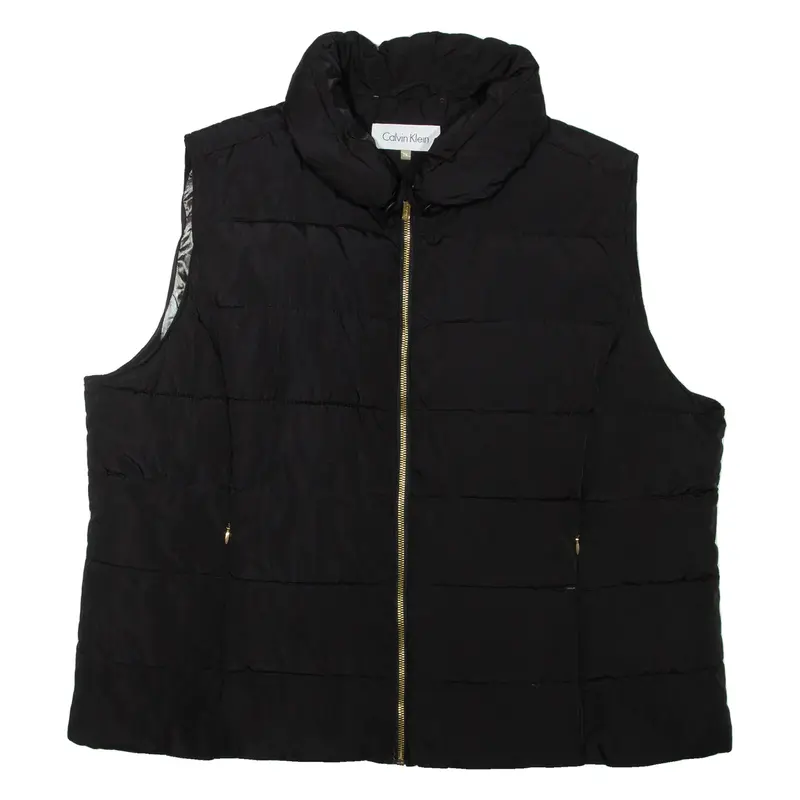 CALVIN KLEIN Womens Puffer Gilet Black 2XL