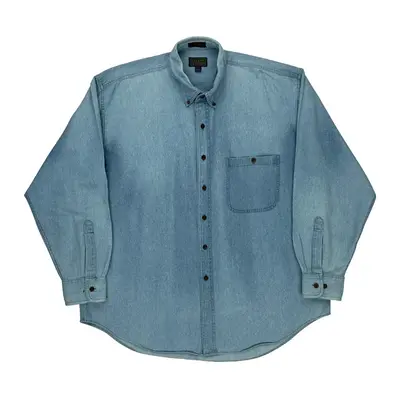 Chaps Ralph Lauren Denim Shirt - XL Light Wash Cotton