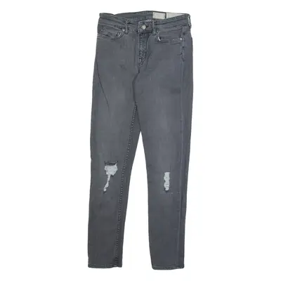 ALL SAINTS Womens Jeans Grey Regular Tapered W26 L28
