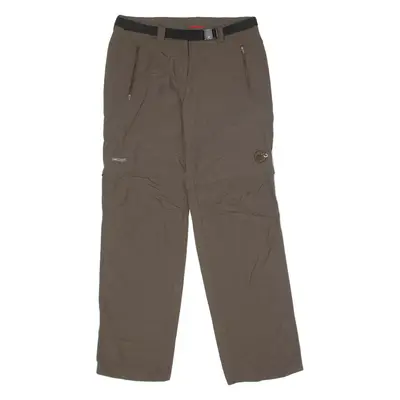 MAMMUT Outdoor 2 in 1 Womens Trousers Brown Regular Straight W32 L31