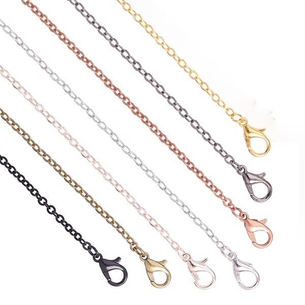 Brass Cable Chains Necklace Making
