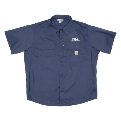 CARHARTT Mens Plain Shirt Blue 2XL