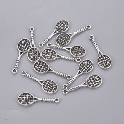Tibetan Style Alloy Tennis Racket Pendants