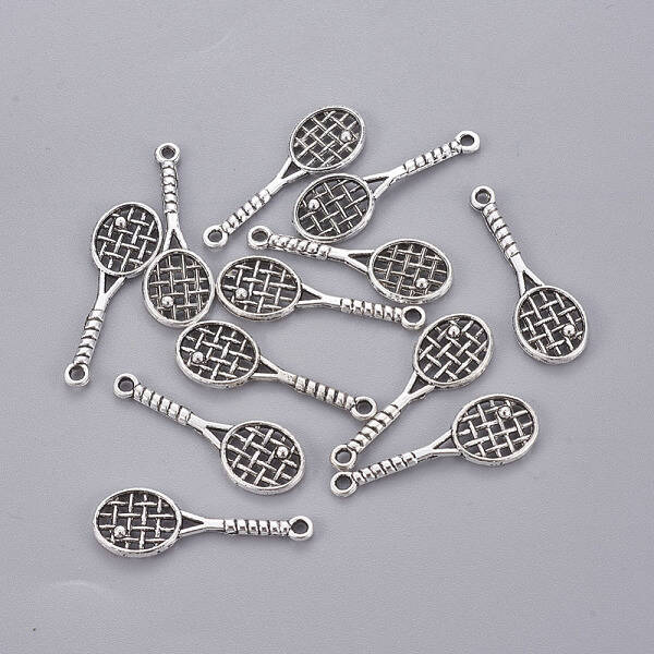 Tibetan Style Alloy Tennis Racket Pendants