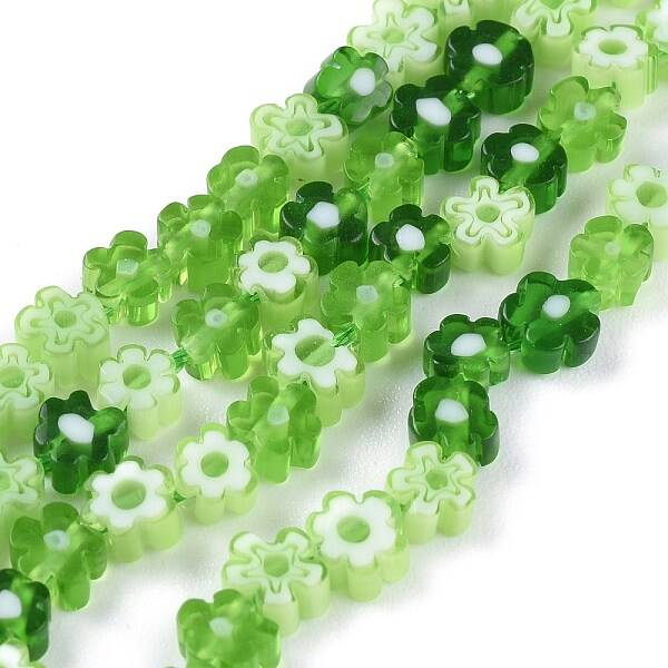 Handmade Millefiori Glass Bead Strands