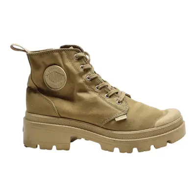 PALLADIUM Ankle Boots Beige Canvas Womens UK 5