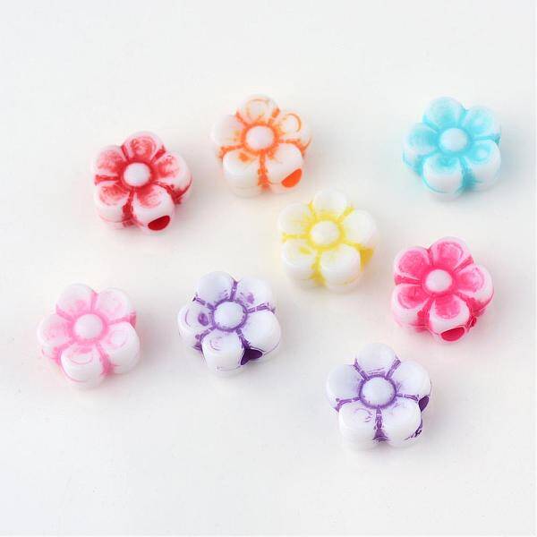 Craft Style Acrylic Corrugated Beads