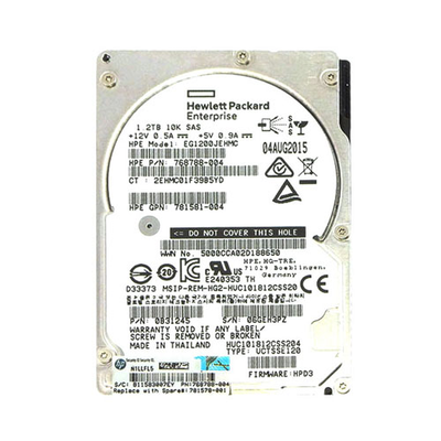 781578-001 HP 1.2TB 12Gb/s SAS 10000 2.5-inch Hard Drive