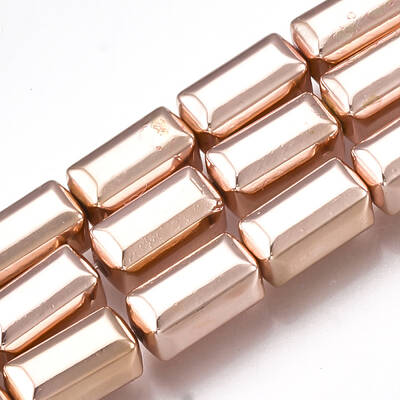 Electroplate Non-magnetic Synthetic Hematite Beads Strands