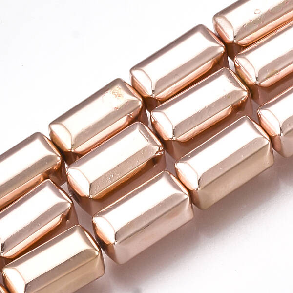 Electroplate Non-magnetic Synthetic Hematite Beads Strands