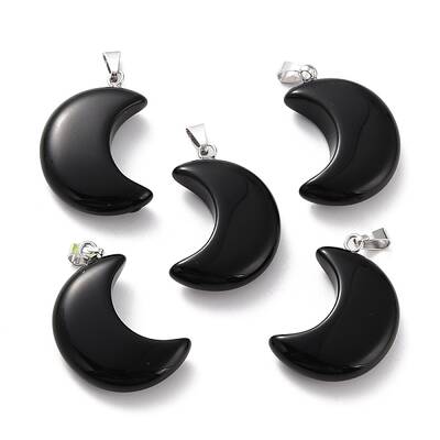 Natural Obsidian Pendants