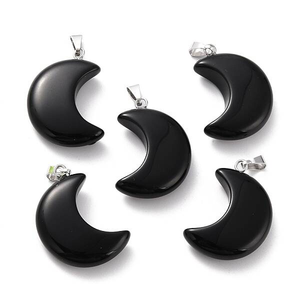 Natural Obsidian Pendants