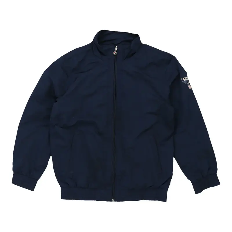 Age 12-13 Champion Jacket - Large Navy Polyester